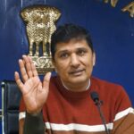 Saurabh Bharadwaj addressing media